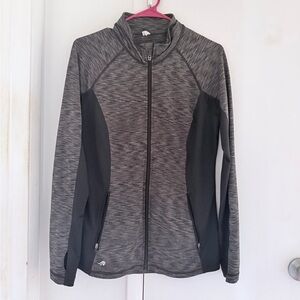 Ideology Heathered Gray and Black Women's Jacket